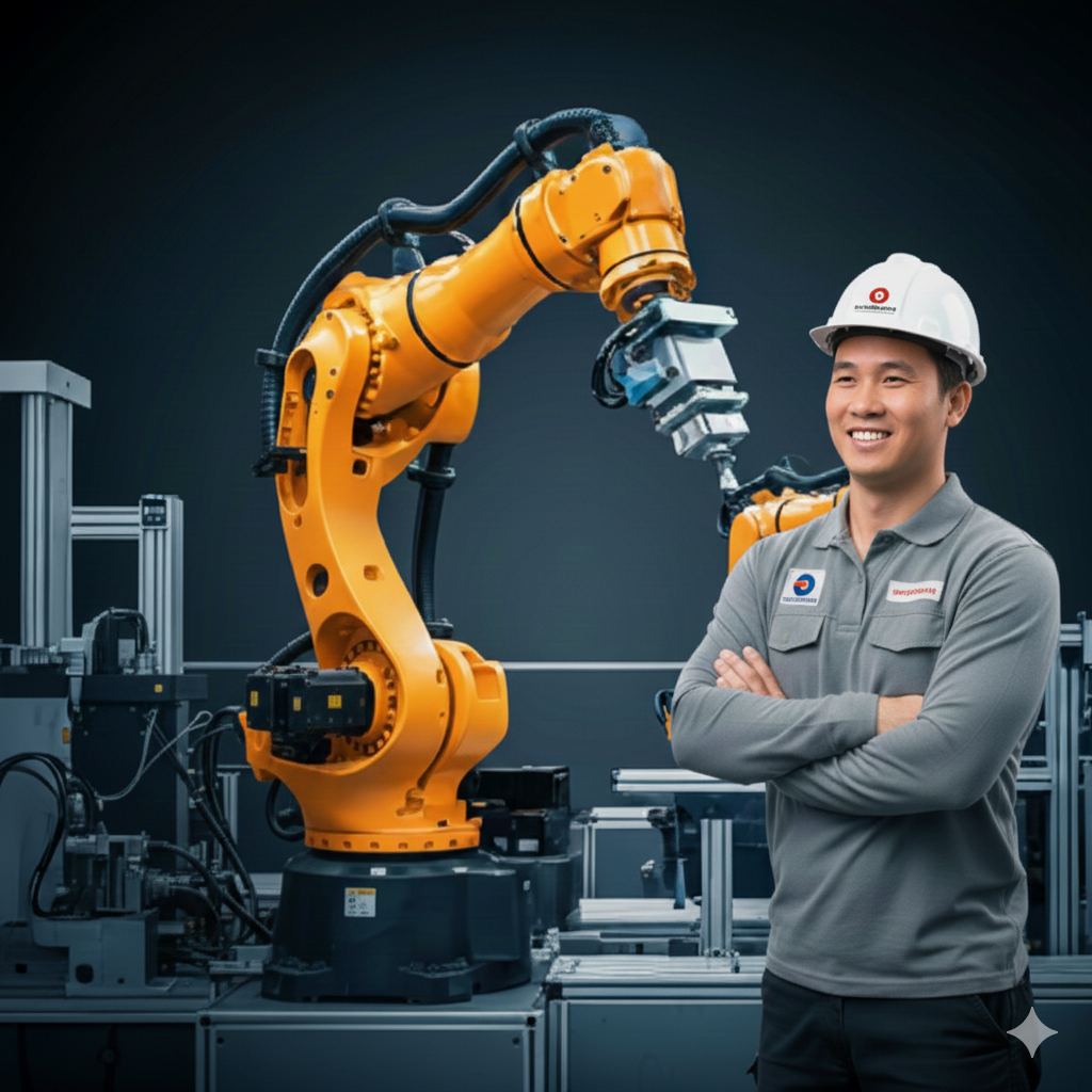 Robot hàn Fanuc cũ